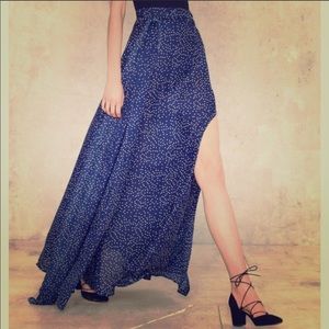 Nasty Gal Wildfire Polka Dot Maxi Skirt